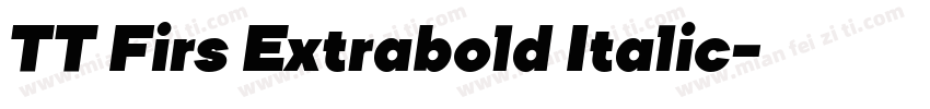 TT Firs Extrabold Italic字体转换